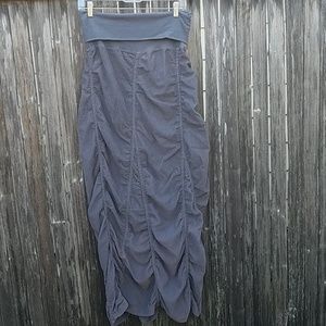 Long Grey XCVI Gathered Skirt